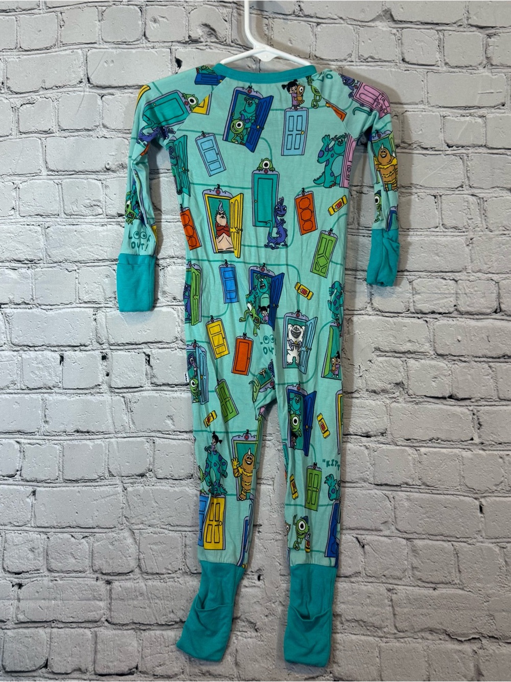 Little Sleepies Monsters Inc Bamboo Zippie Romper - Picture 4 of 4